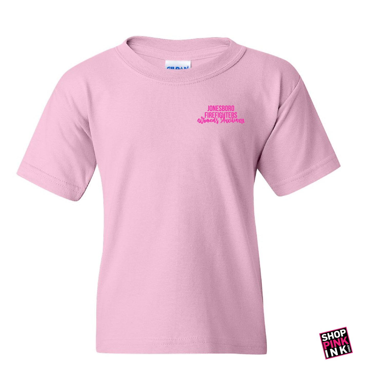 Jonesboro Firefighters Women's Auxiliary - Floral Maltese - Youth Short Sleeve - 22904