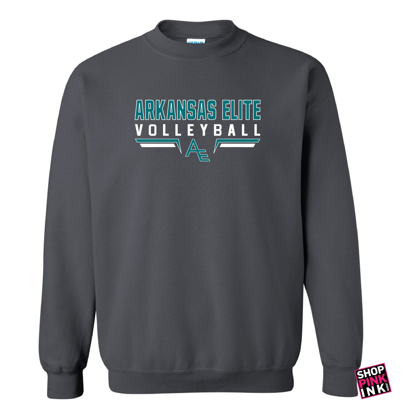 Arkansas Elite Volleyball - AE Standard Logo - Crewneck - 23252