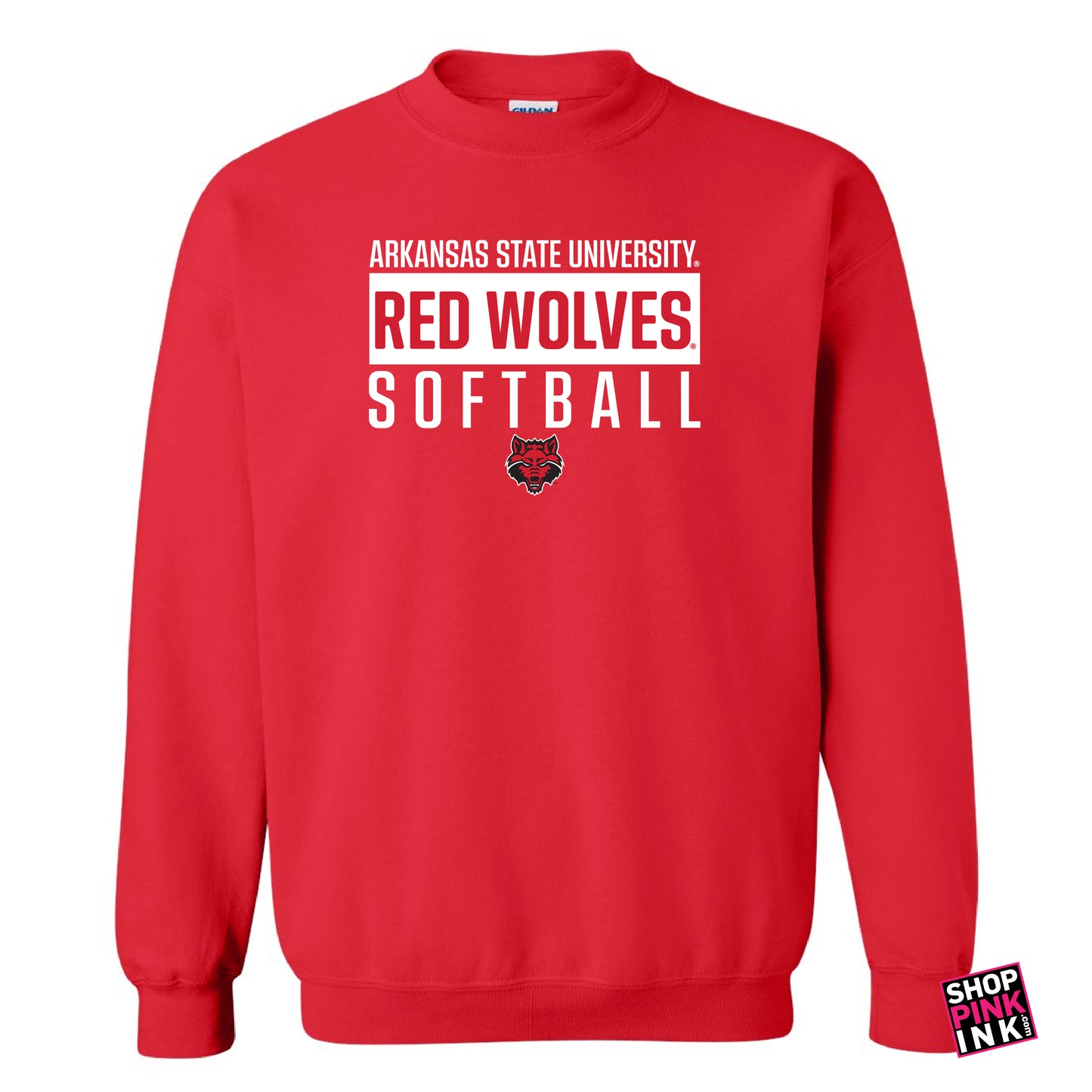 ASTATE Softball - Red Wolves Box - Crewneck - 22900