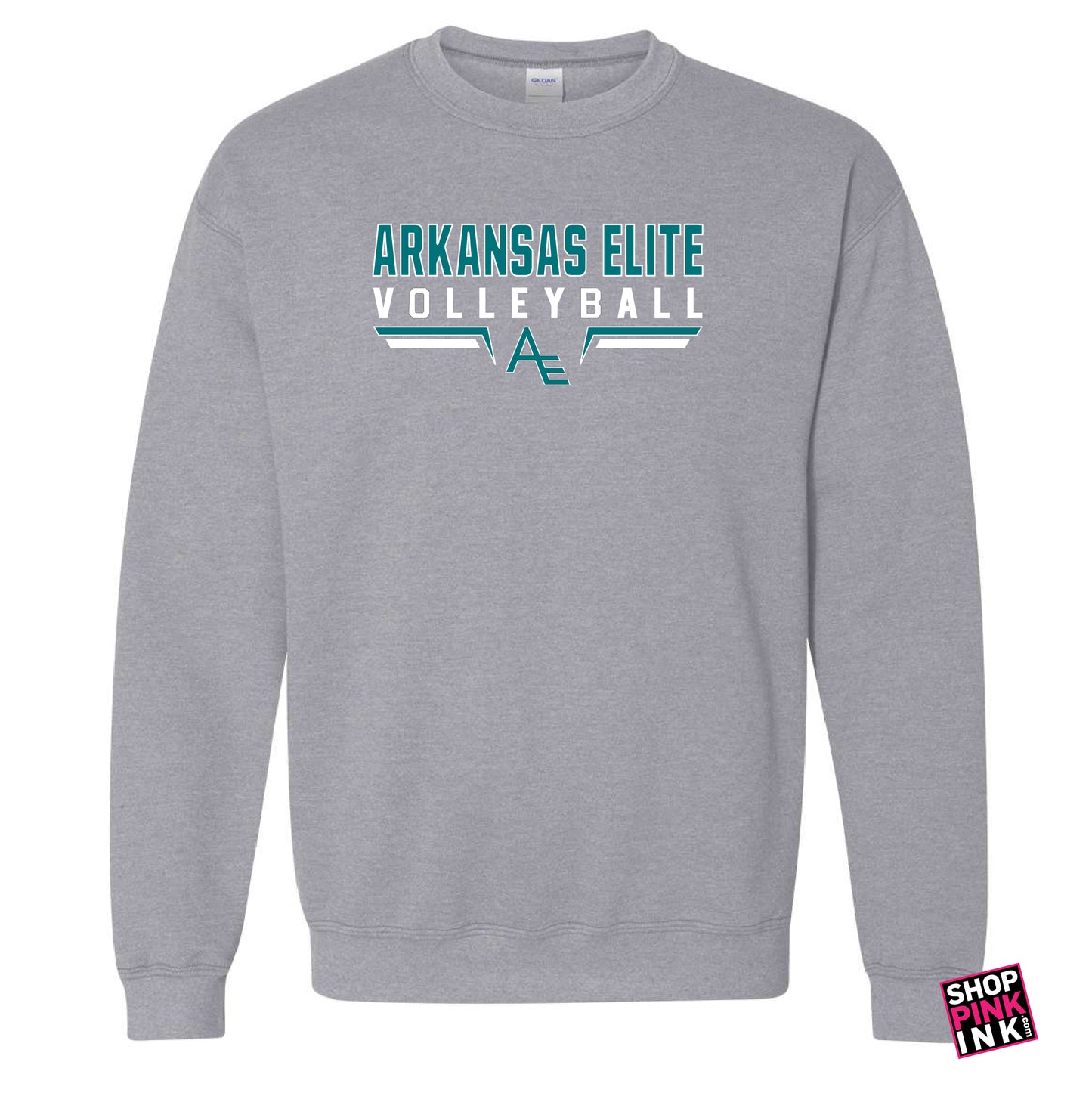 Arkansas Elite Volleyball - AE Standard Logo - Crewneck - 23252