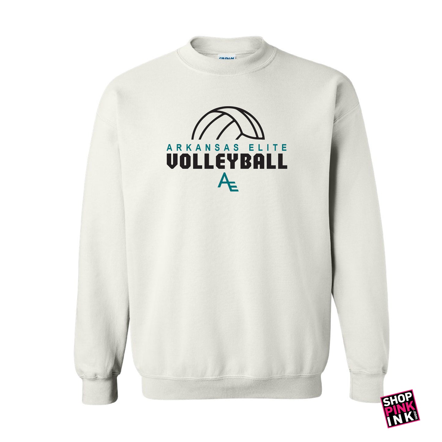 Arkansas Elite Volleyball - Volleyball Outline - Crewneck - 23251