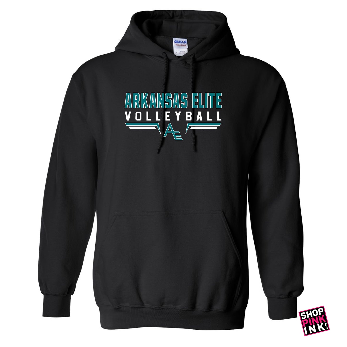 Arkansas Elite Volleyball - AE Standard Logo - Hoodie - 23252