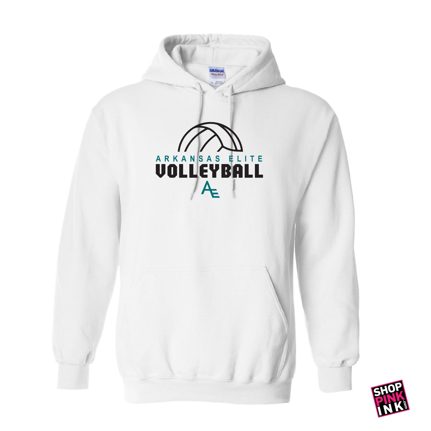 Arkansas Elite Volleyball - Volleyball Outline - Hoodie - 23251