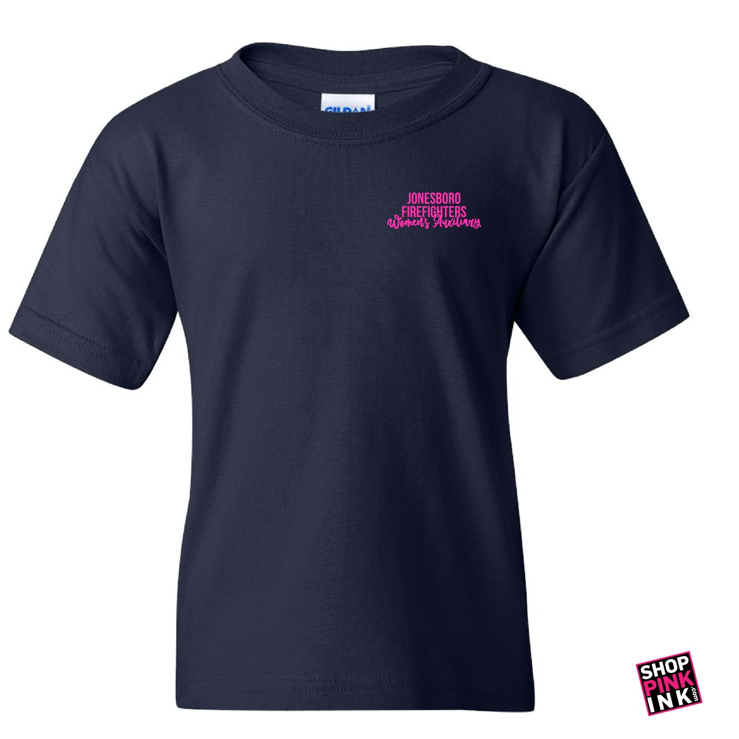 Jonesboro Firefighters Women's Auxiliary - Floral Maltese - Youth Short Sleeve - 22904