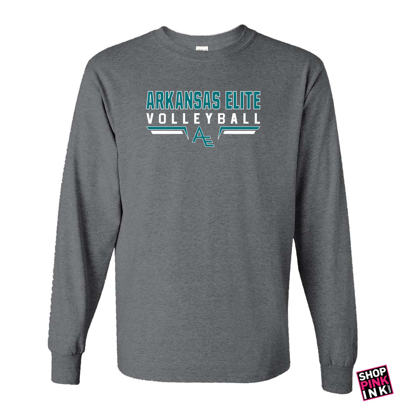 Arkansas Elite Volleyball - AE Standard Logo - Long Sleeve - 23252