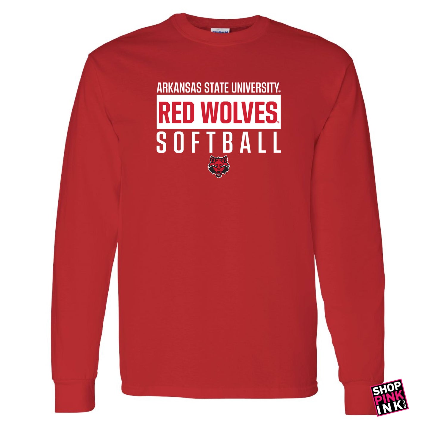 ASTATE Softball - Red Wolves Box - Long Sleeve - 22900