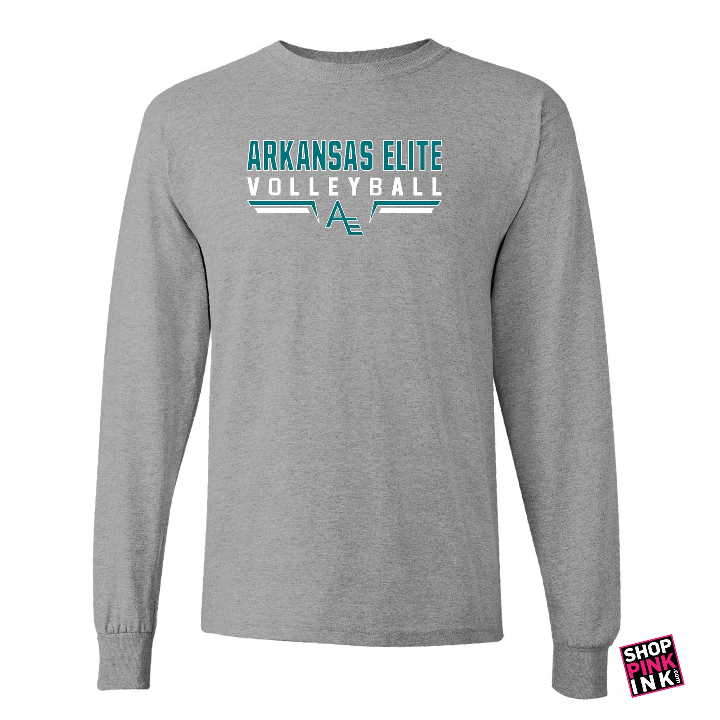 Arkansas Elite Volleyball - AE Standard Logo - Long Sleeve - 23252