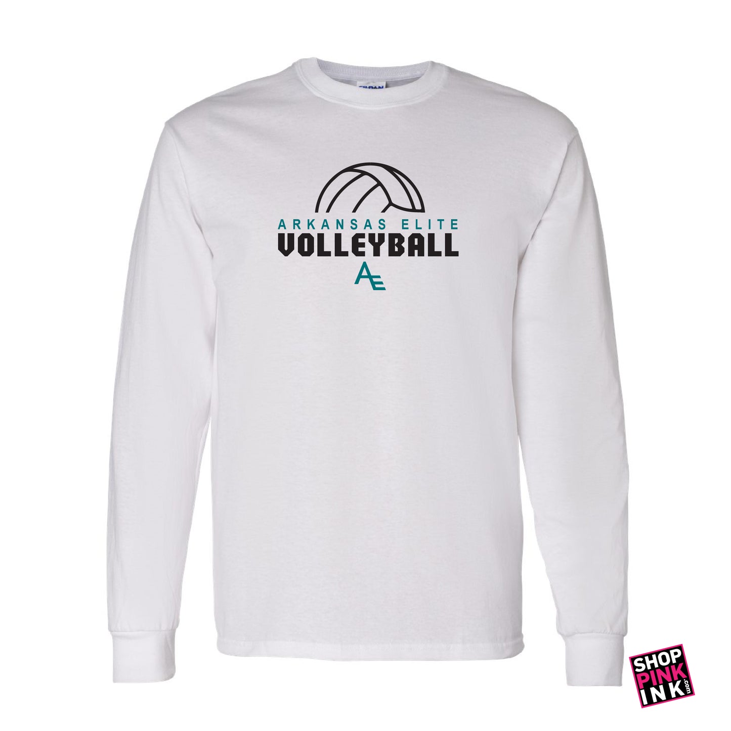 Arkansas Elite Volleyball - Volleyball Outline - Long Sleeve - 23251