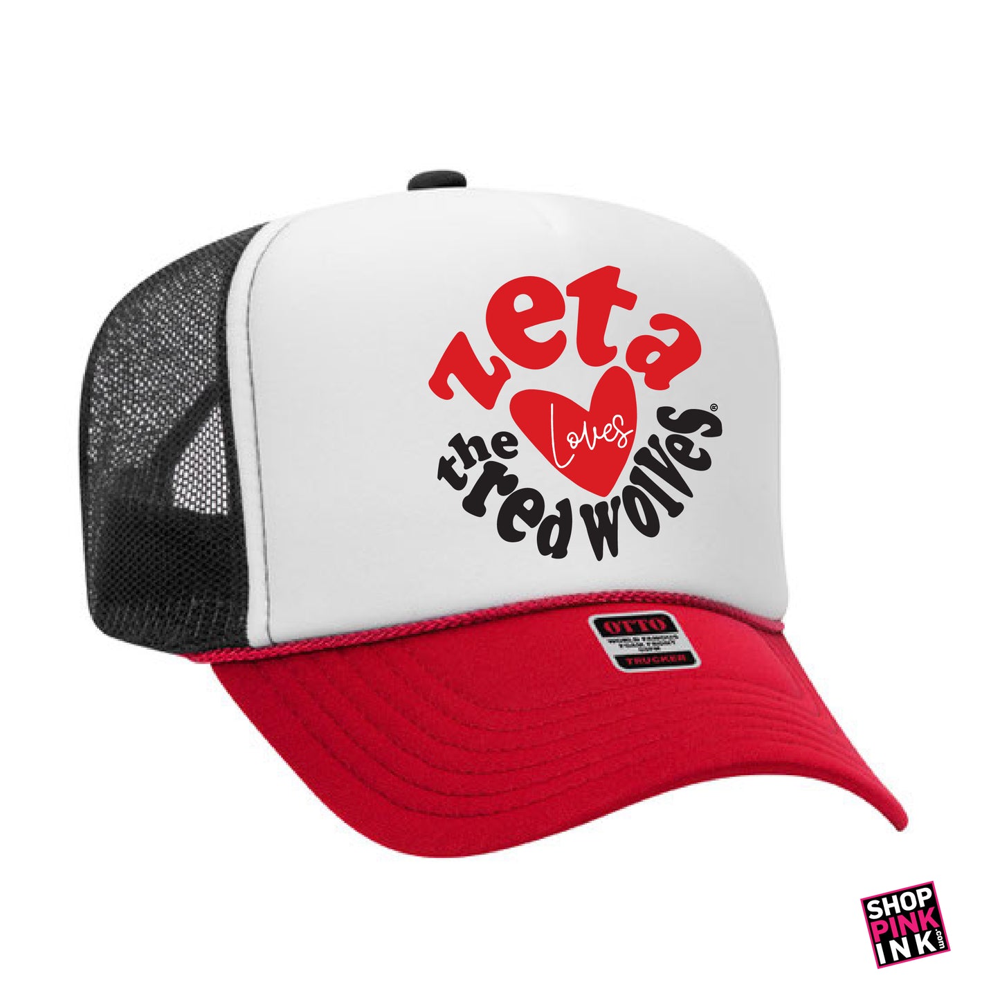 Zeta Tau Alpha - Loves the Red Wolves Hat - PI 22728