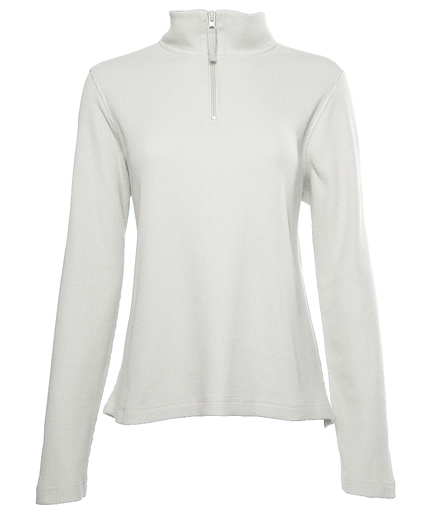 WOMEN’S LIGHTWEIGHT WAFFLE QUARTER ZIP PULLOVER