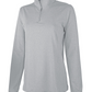 WOMEN'S HEATHERED ECO-LOGIC STRETCH QUARTER ZIP