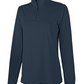 WOMEN'S HEATHERED ECO-LOGIC STRETCH QUARTER ZIP