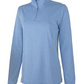 WOMEN'S HEATHERED ECO-LOGIC STRETCH QUARTER ZIP