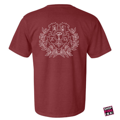 Chi Omega - One Color Crest - PI 22751