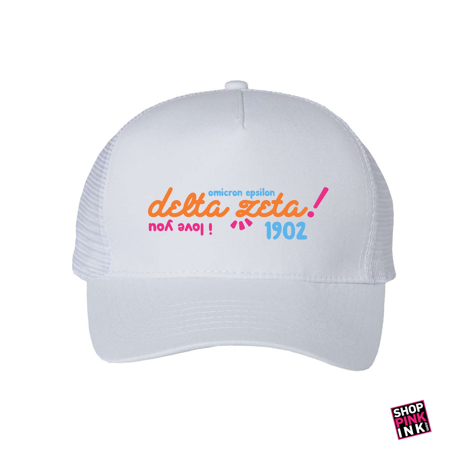 Delta Zeta - Script Pop Hat - PI 23530