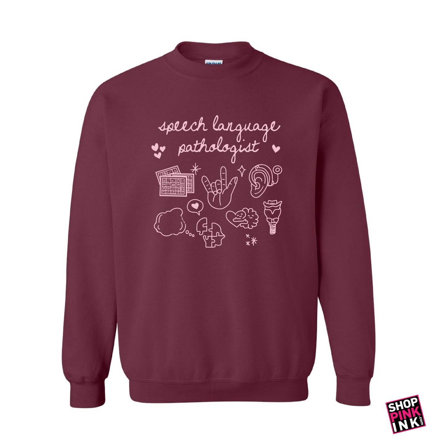 ASTATE - Communication Disorders - Speech Doodles - Crewneck - 25189