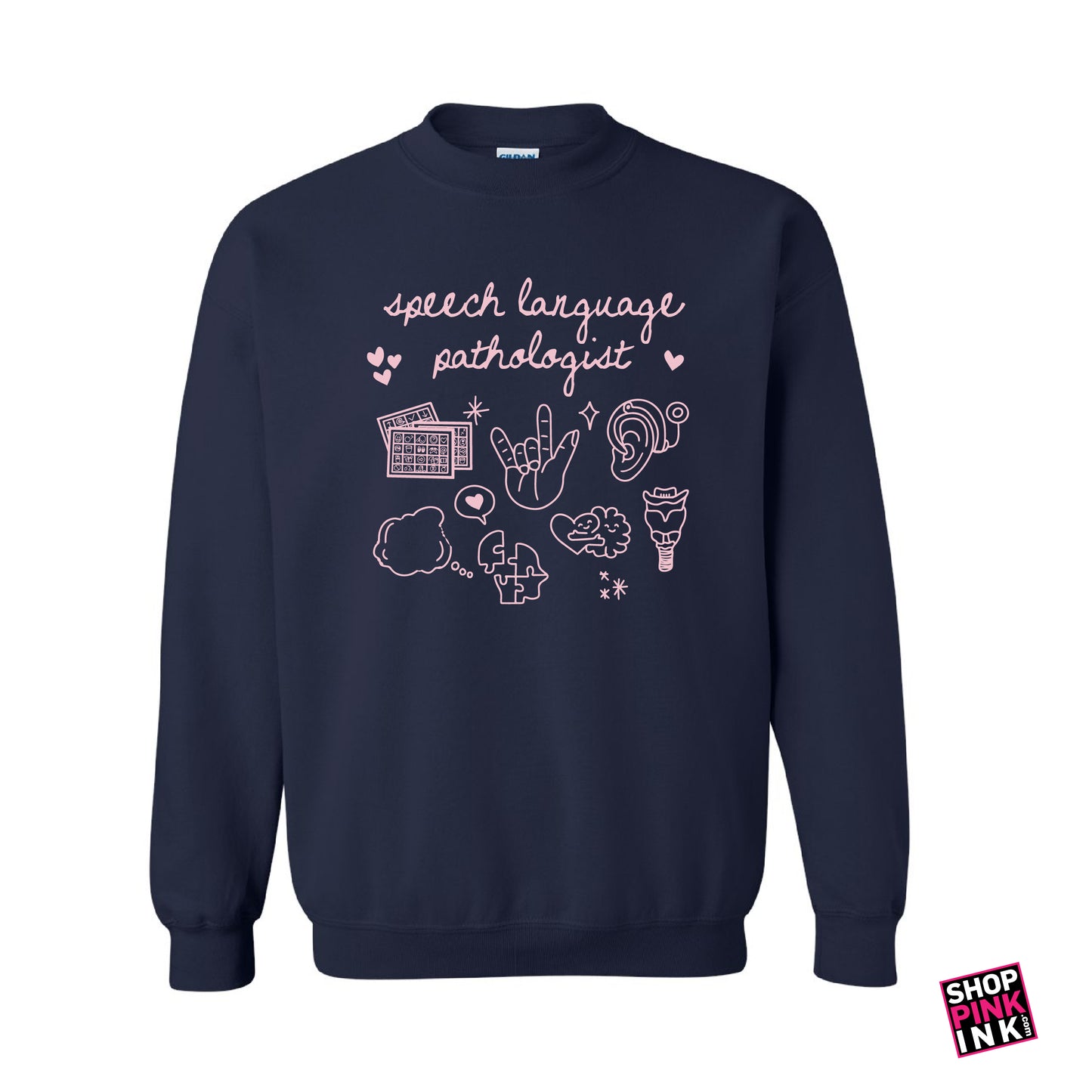 ASTATE - Communication Disorders - Speech Doodles - Crewneck - 25189