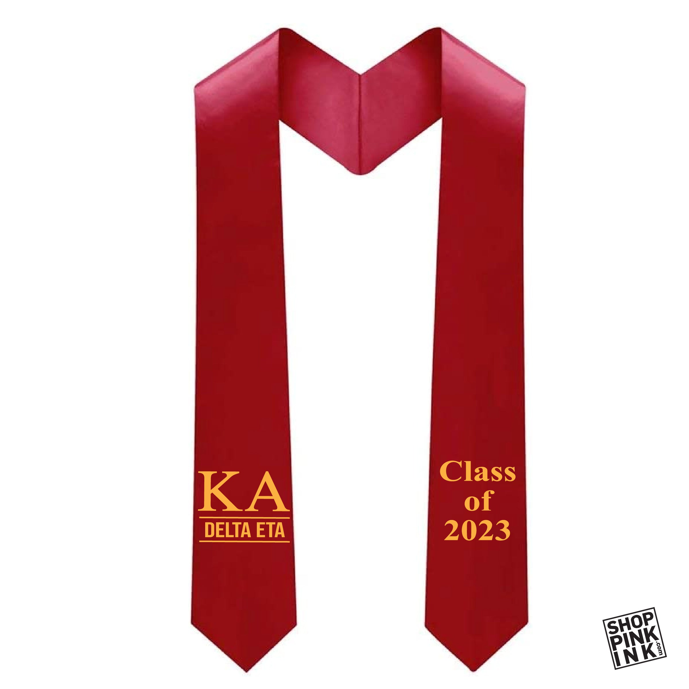Kappa Alpha - Graduation Stole – Pink Ink Screen Printing