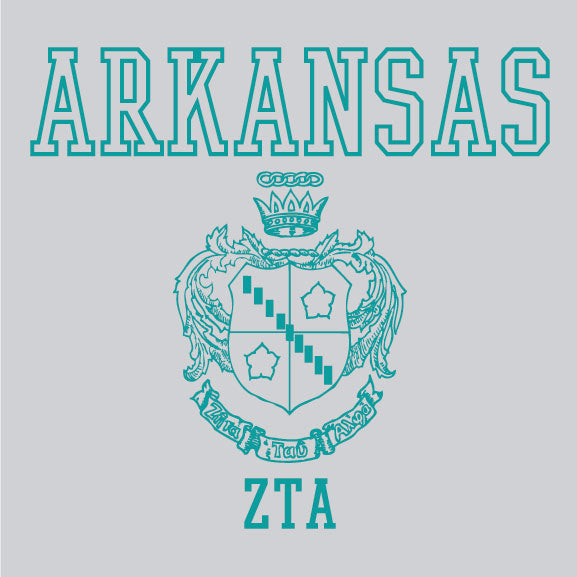 Zeta Tau Alpha - Arkansas Crest - PI 1093