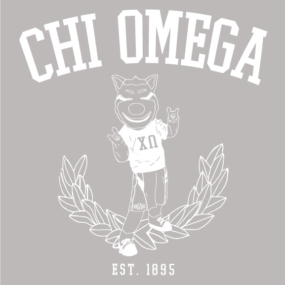 Chi Omega Old School Mascot PI 1114